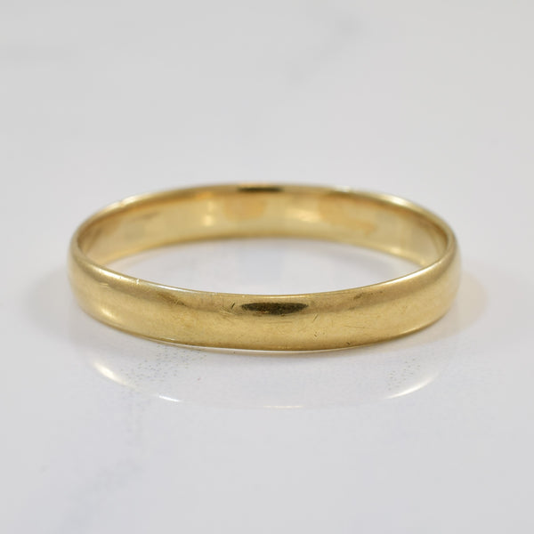 'Birks' Classic Yellow Gold Band | SZ 12.25 |