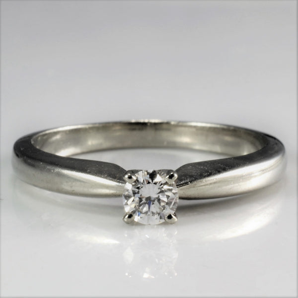 Petite Solitaire Diamond Ring | 0.14 ct, SZ 5 |