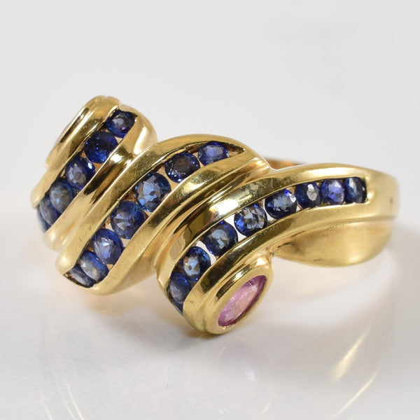 Sapphire Scroll Ring | 1.30ctw | SZ 6.5 |