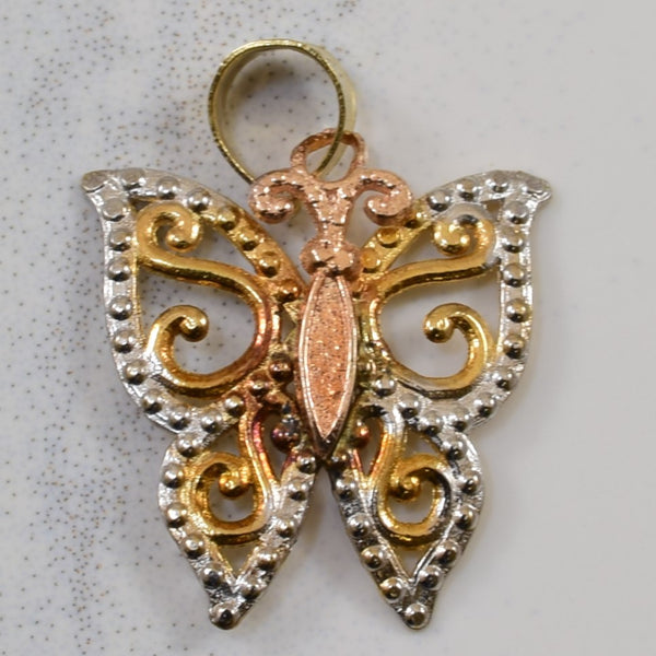 Tri Colour Butterfly Pendant |