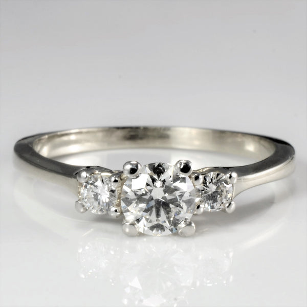 Birks' Three Stone Diamond Engagement Ring | 0.47 ctw | SZ 6 |