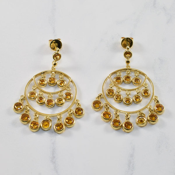 Citrine Chandelier Earrings | 4.60ctw |