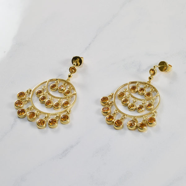 Citrine Chandelier Earrings | 4.60ctw |