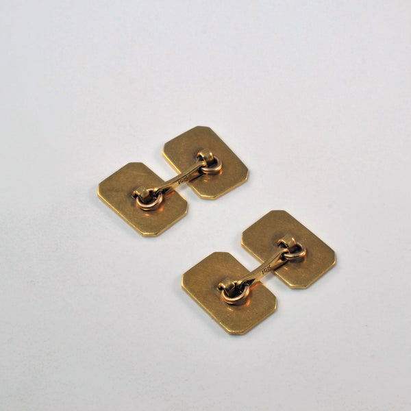 'Birks' Plain Cufflinks |