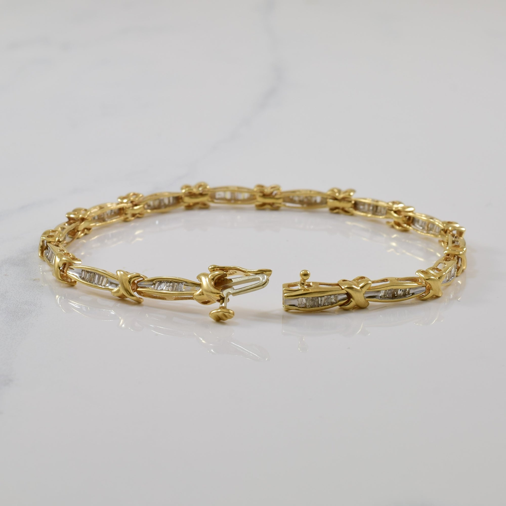 Baguette Diamond Tennis Bracelet | 0.70ctw | 7