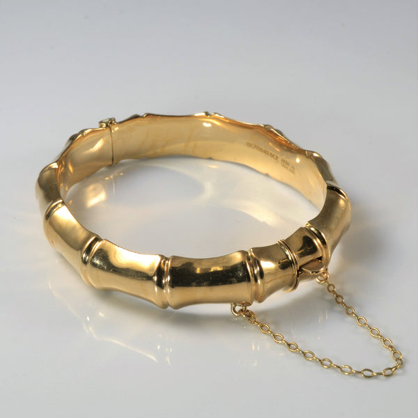 'Birks' Mid Century Bamboo Style Bangle | 7