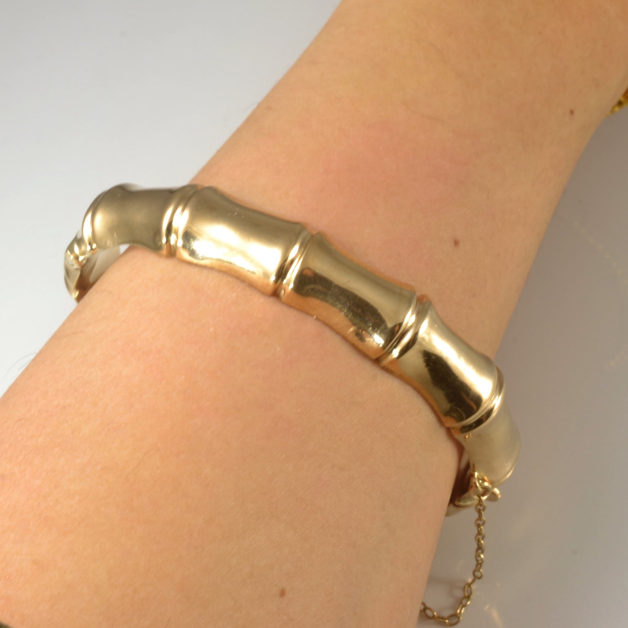 'Birks' Mid Century Bamboo Style Bangle | 7