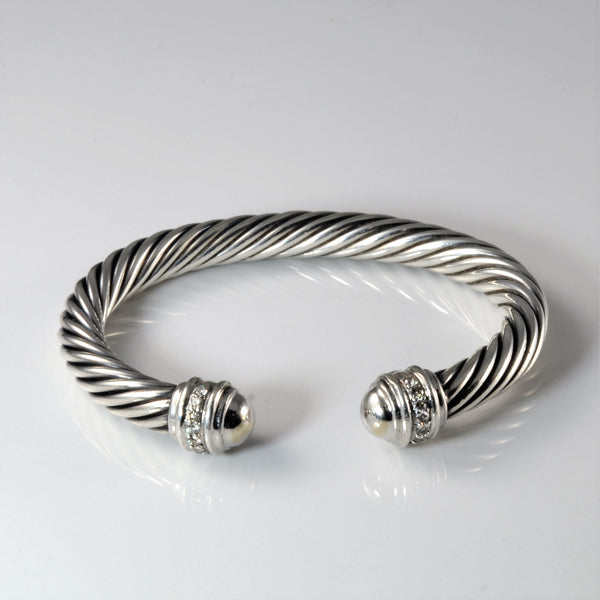 'David Yurman' Diamond Cable Bracelet | 0.32ctw | 7