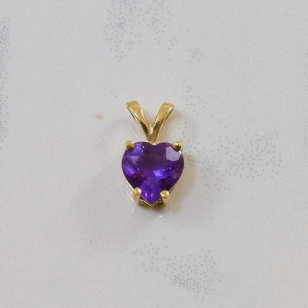 Amethyst Heart Pendant | 0.55ct |