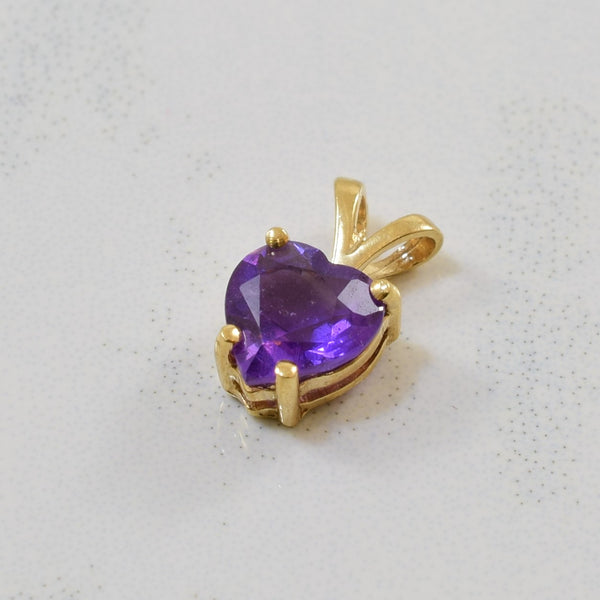 Amethyst Heart Pendant | 0.55ct |