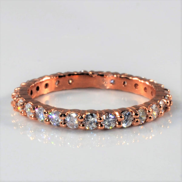 'Bespoke' Rose Gold Eternity Band | 0.81ctw | SZ 5.75 |