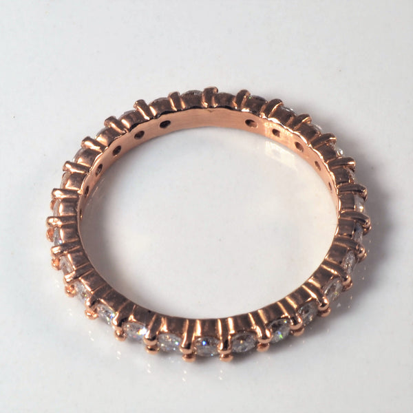 'Bespoke' Rose Gold Eternity Band | 0.81ctw | SZ 5.75 |