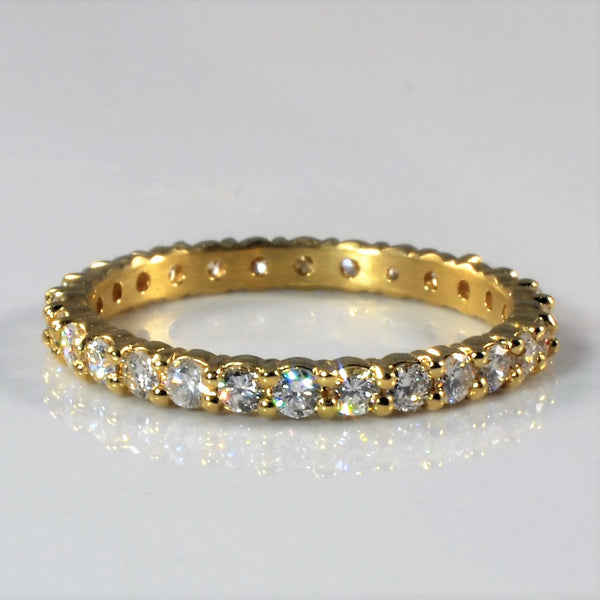 'Bespoke' Yellow Gold Eternity Band | 0.90ctw | SZ 7 |