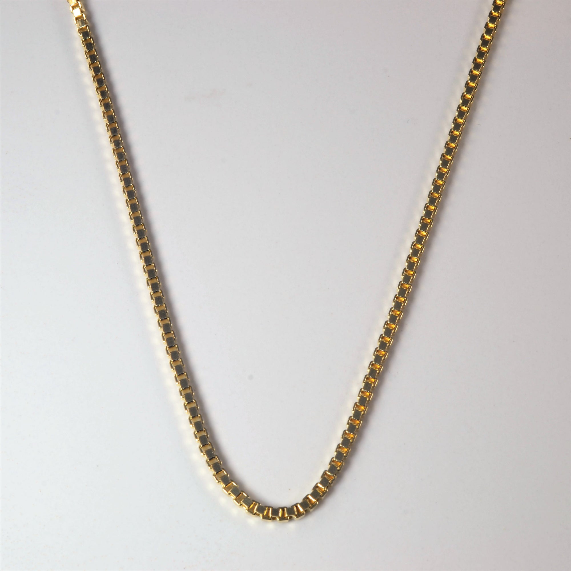 'Bespoke' Yellow Gold Box Chain | 18