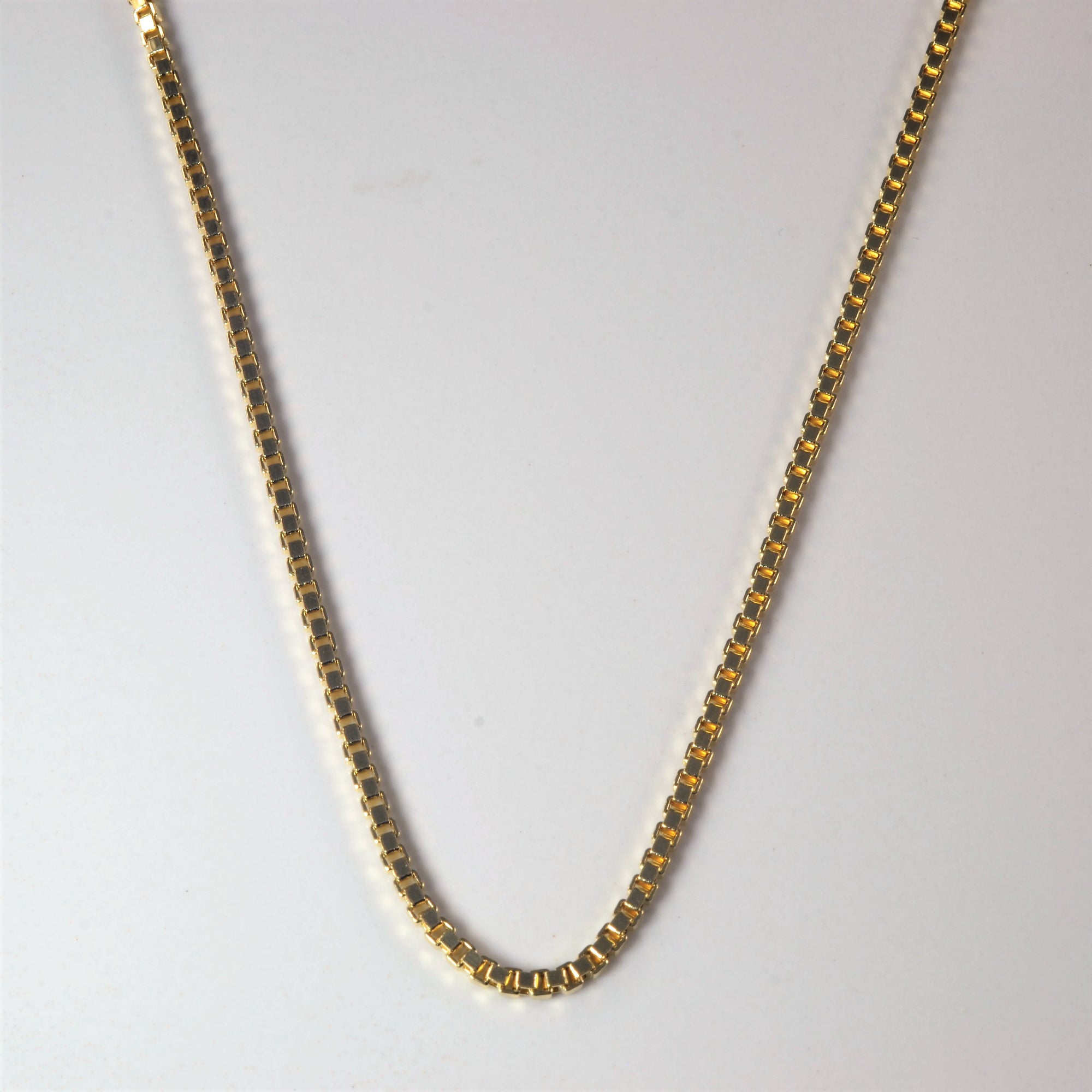 'Bespoke' Yellow Gold Box Chain | 18