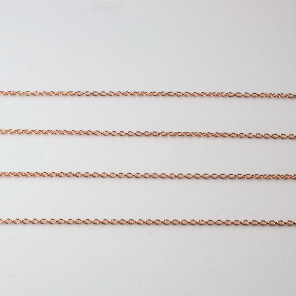 'Bespoke' Adjustable Rose Gold Chain |