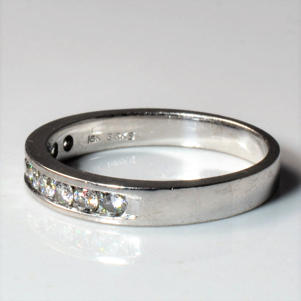 'Birks' Channel Diamond Semi Eternity Band | 0.40ctw | SZ 5.75 |