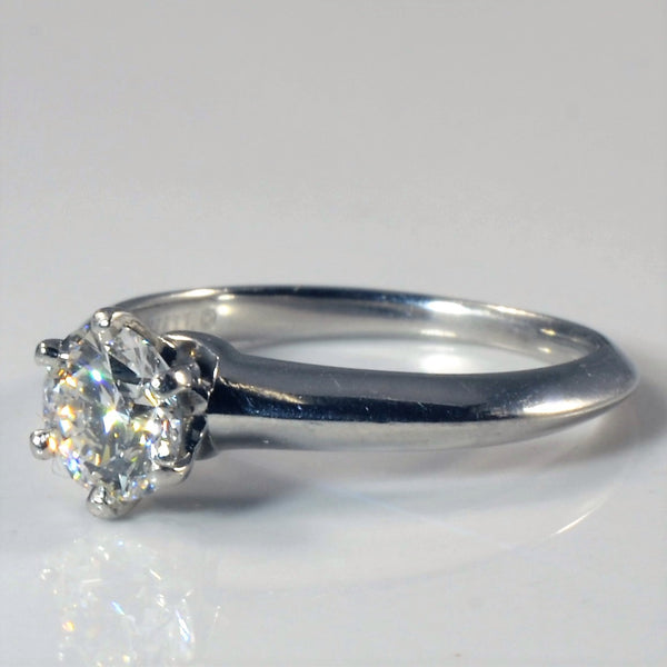 'Tiffany' Platinum Solitaire Engagement Ring | 0.71ct | SZ 4.75 |