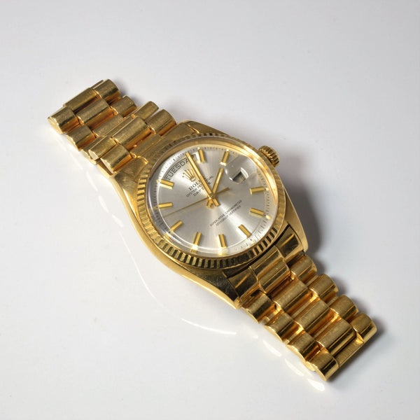 'Rolex' Solid Gold Day Date Watch |