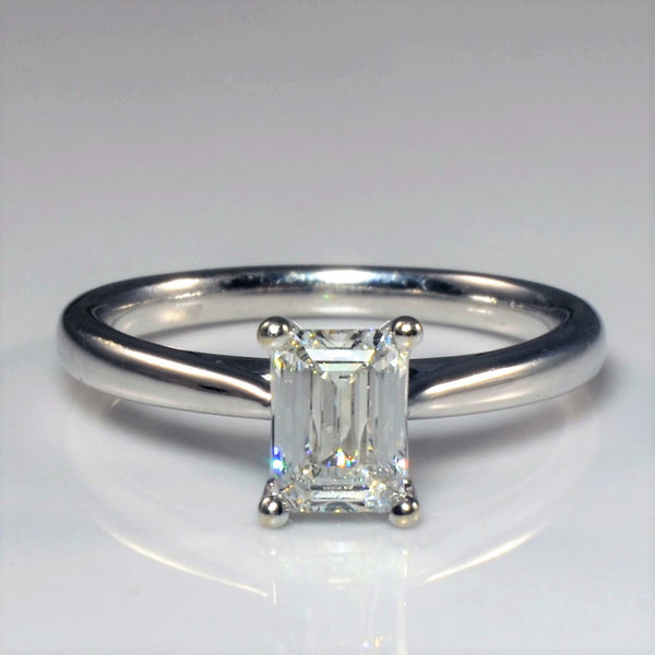 'Birks' 1879 Emerald Cut Solitaire Engagement Ring | 0.73ctw | SZ 5.5 |