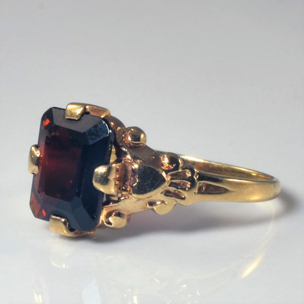 'Birks' Mid Century Garnet Ring | 1.55ct | SZ  4.25 |