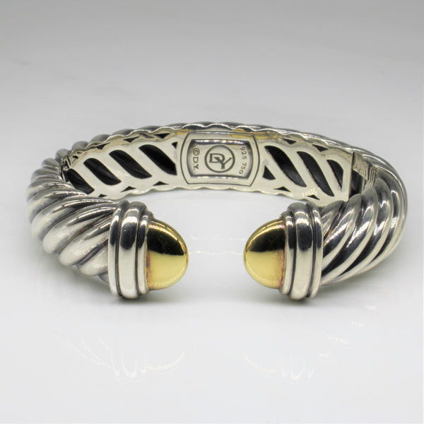 'David Yurman' Two Tone Twist Bracelet | 7