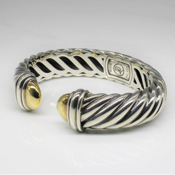 'David Yurman' Two Tone Twist Bracelet | 7