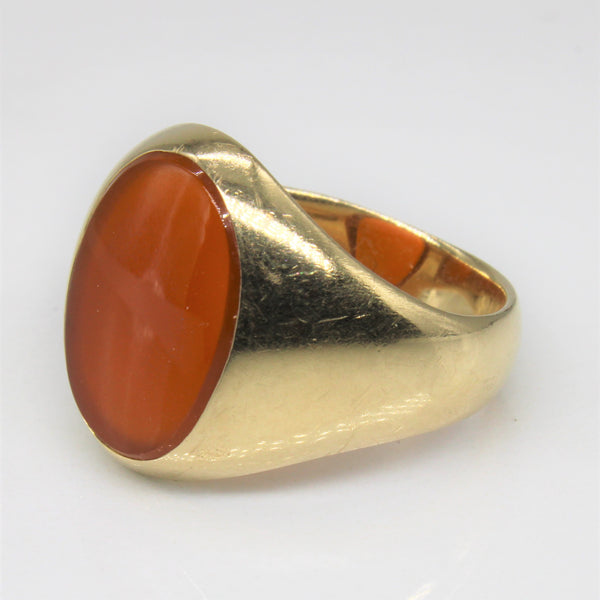 'Tiffany & Co.' Early 1960s Carnelian Ring | 3.25ct | SZ 8 |