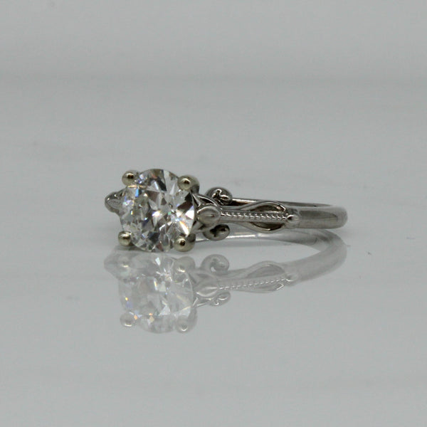 'Bespoke' Lotus Inspired Engagement Ring | 1.20ct | SZ 7 |