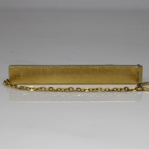 'Cavelti' Yellow Gold Tie Clip |