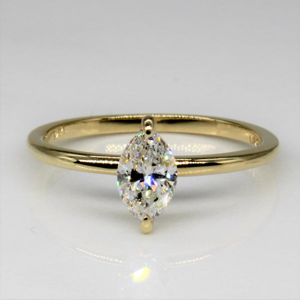 'Bespoke' Marquise Diamond Solitaire Engagement Ring | 0.55ct | SZ 6.75 |