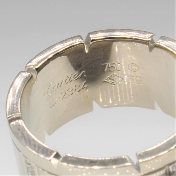 CARTIER Diamond Tank Francaise Ring | 0.32ctw | SZ 9.25 |