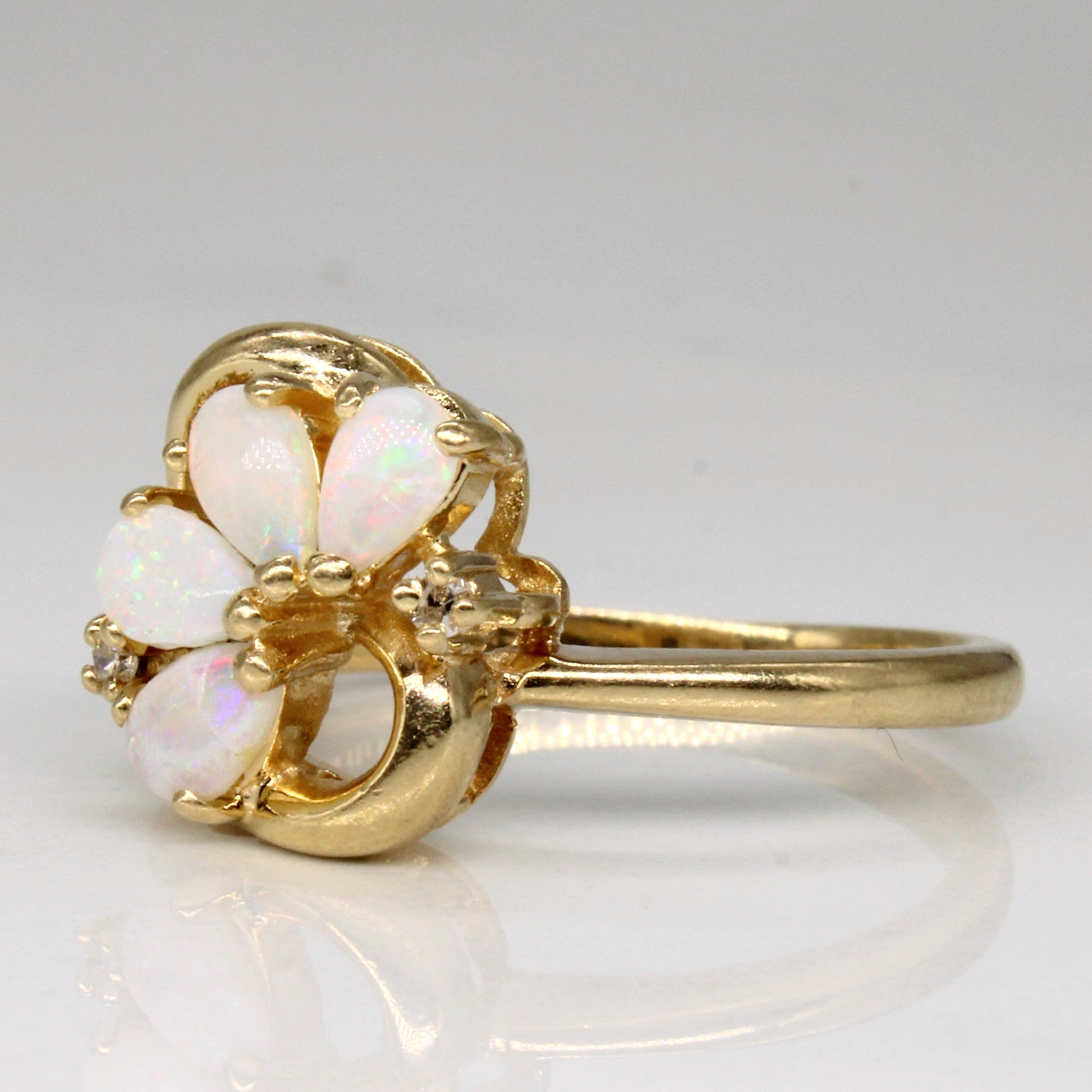 Opal & Diamond Cocktail Ring | 0.40ctw, 0.02ctw | SZ 7.25 |