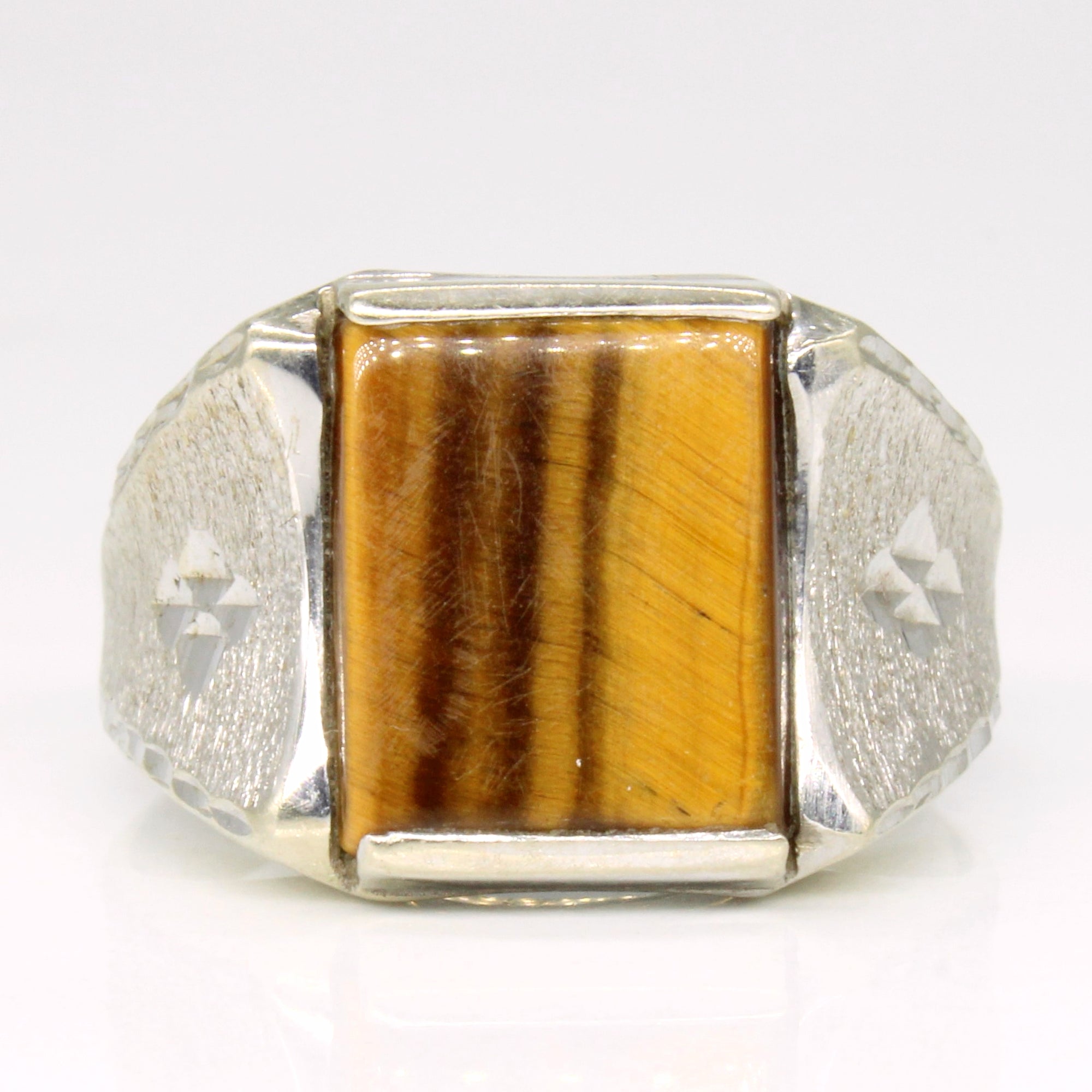 Tiger Eye Cocktail Ring | 2.10ct | SZ 9.5 |