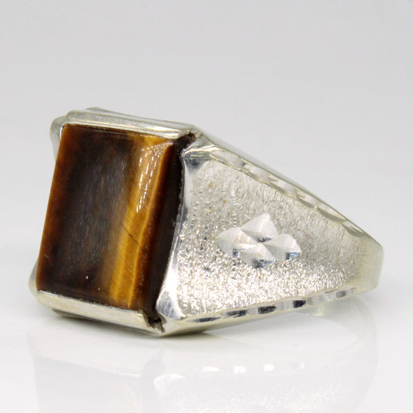 Tiger Eye Cocktail Ring | 2.10ct | SZ 9.5 |