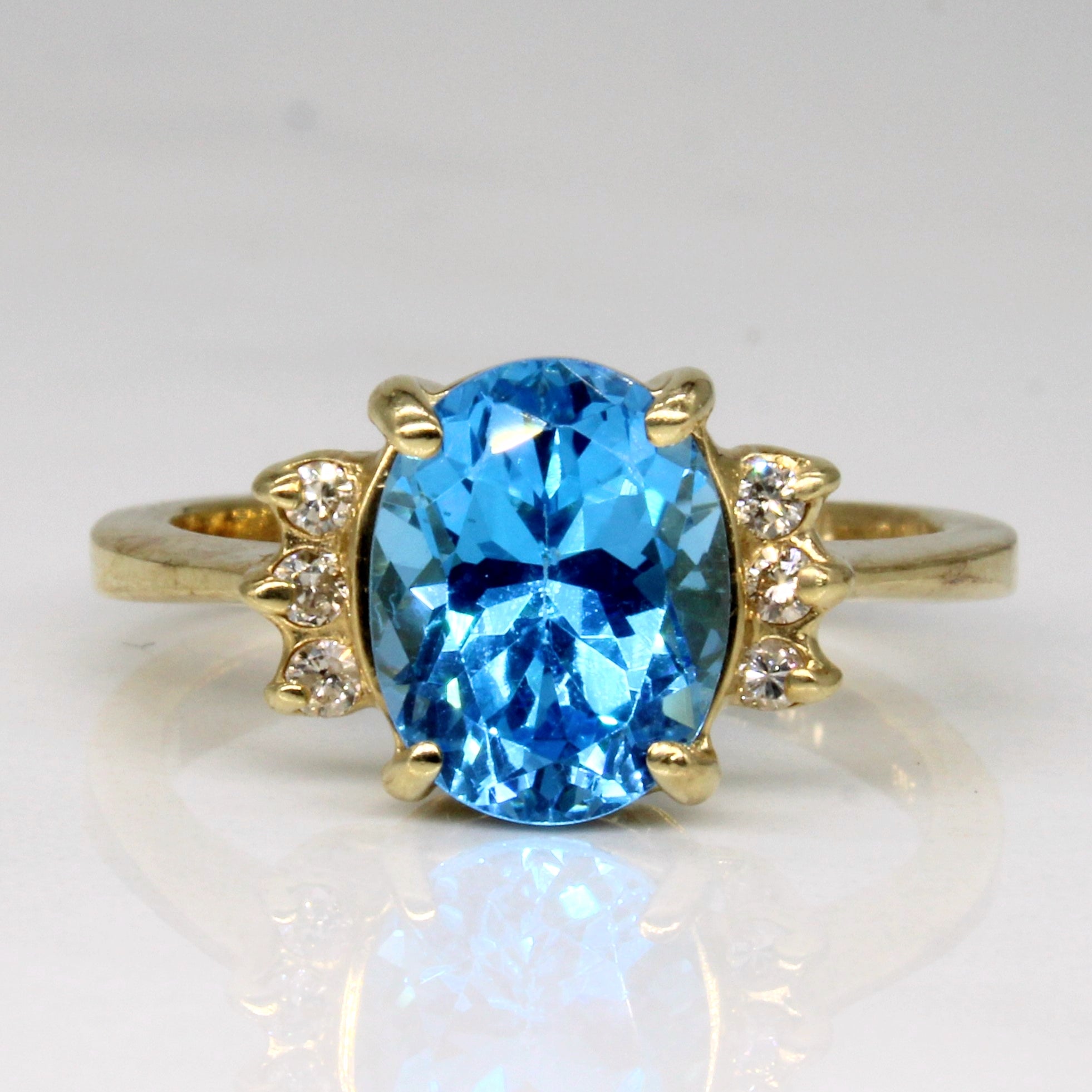 Topaz & Diamond Cocktail Ring | 2.13ct, 0.06ctw | SZ 5.25 |