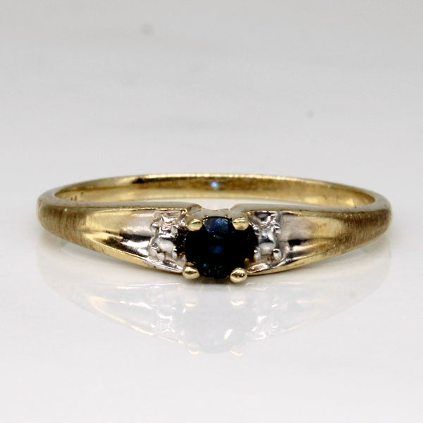 High Set Sapphire Ring | 0.11ct | SZ 6.75 |