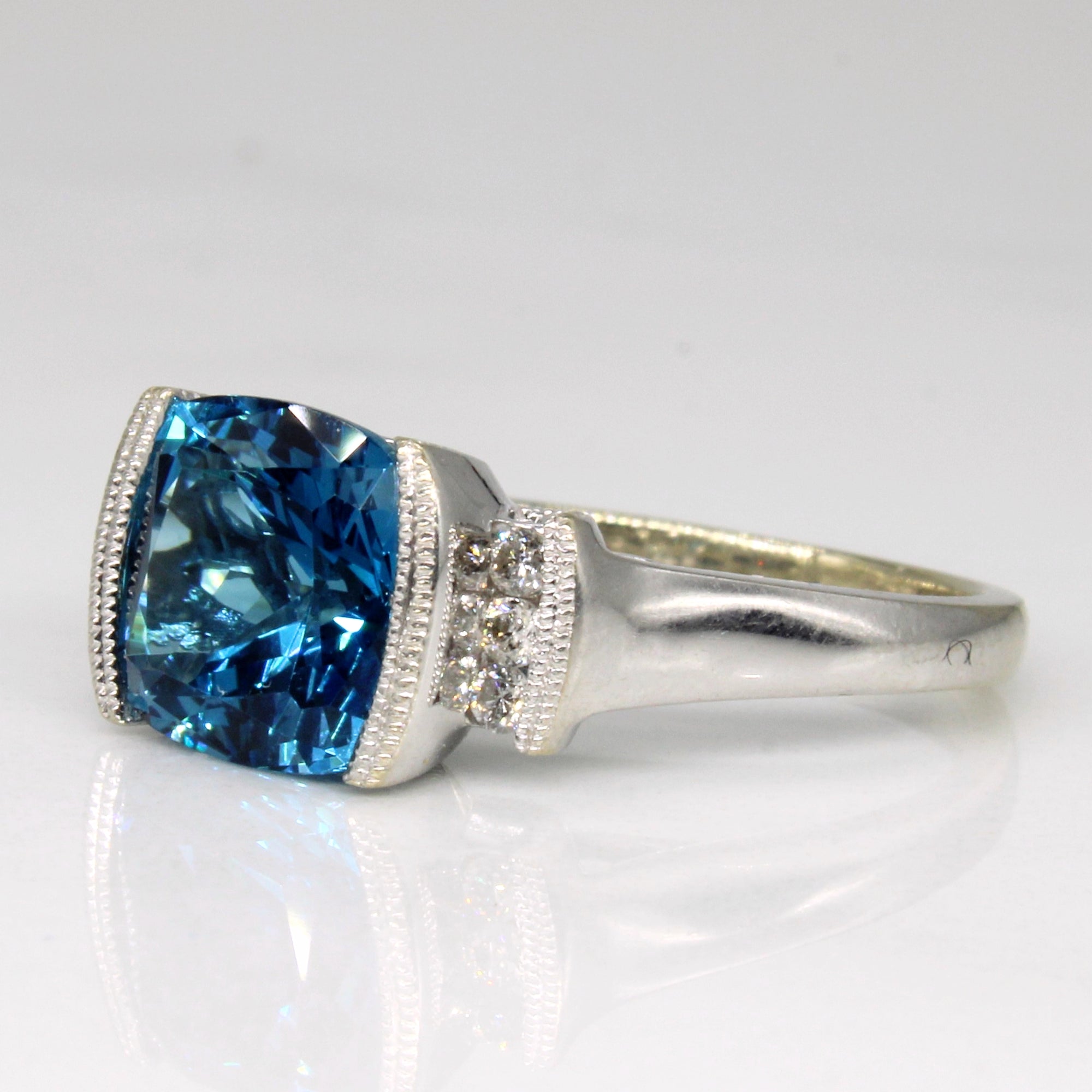 Topaz & Diamond Cocktail Ring | 2.21ct, 0.06ctw | SZ 4.75 |