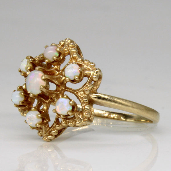 Opal High Set Ring | 0.31ctw | SZ 8.25 |