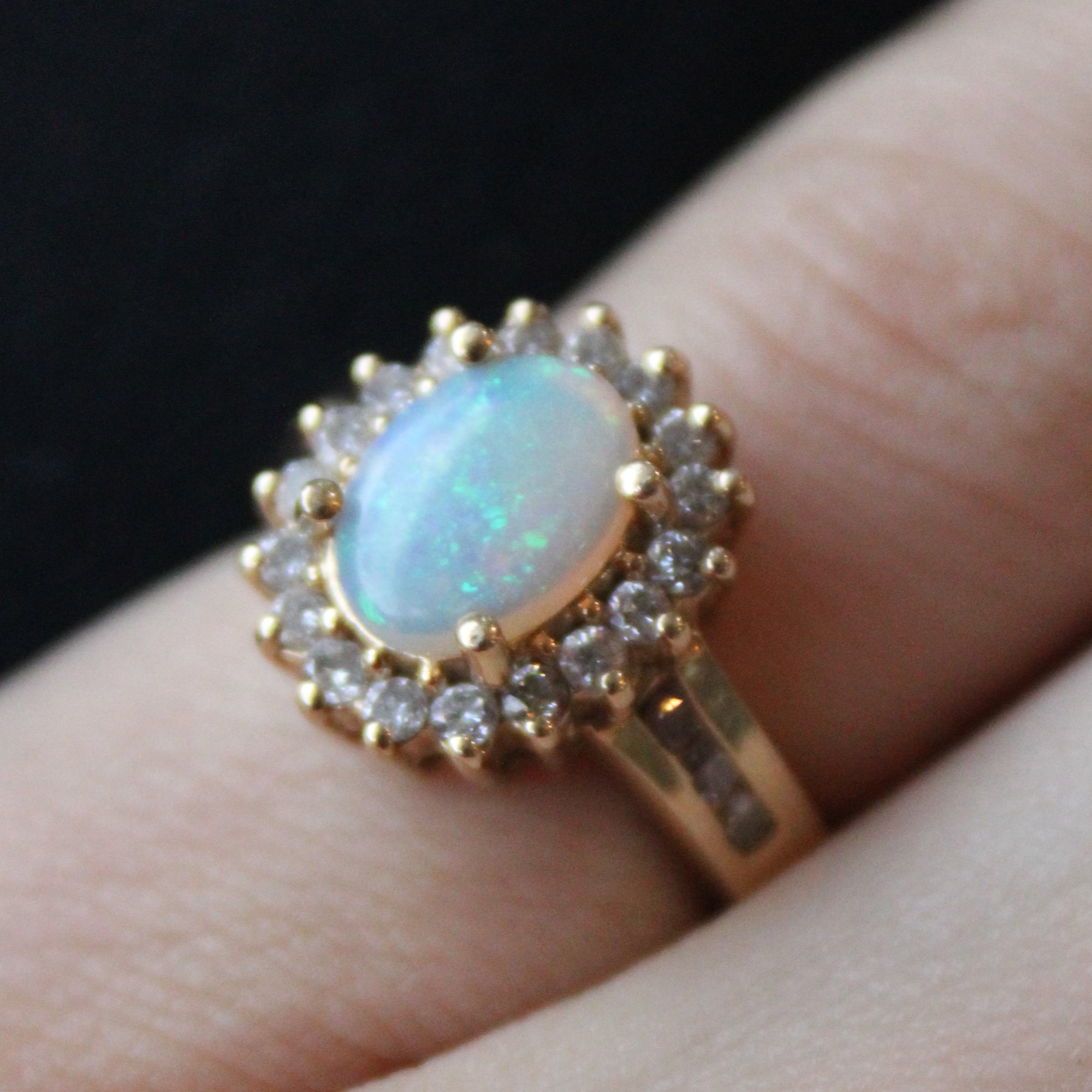 Opal & Diamond Cocktail Ring | 1.00ct, 0.43ctw | SZ 5.25 |