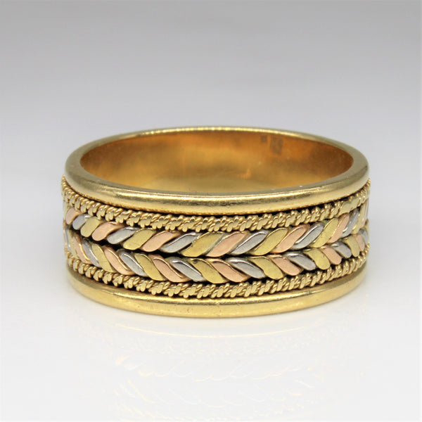 'Birks' Tri Tone Rope Weave Band | SZ 10.75 |