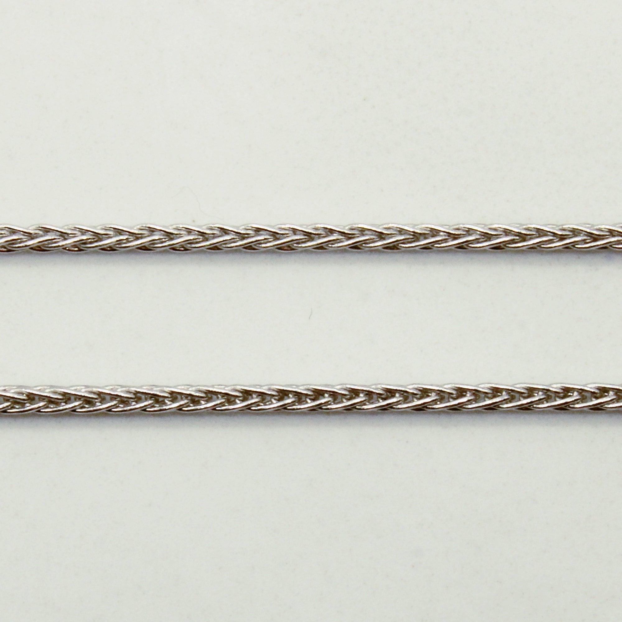 14k White Gold Wheat Chain | 16