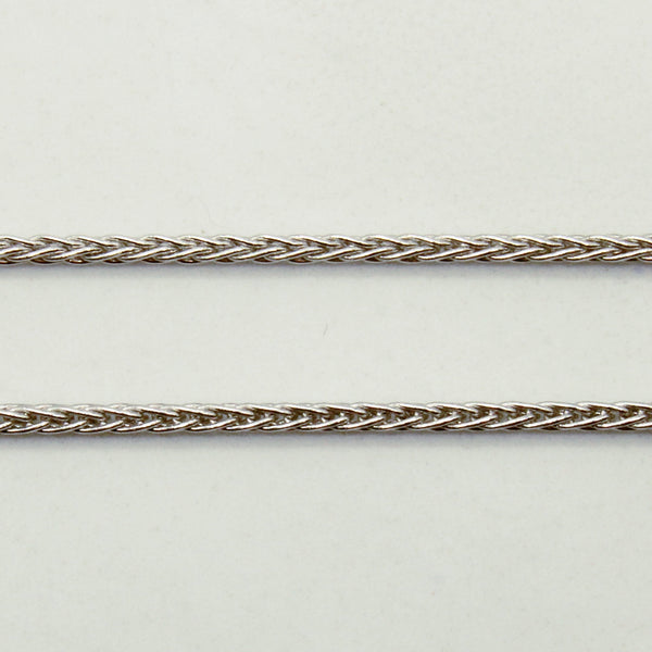 14k White Gold Wheat Chain | 16