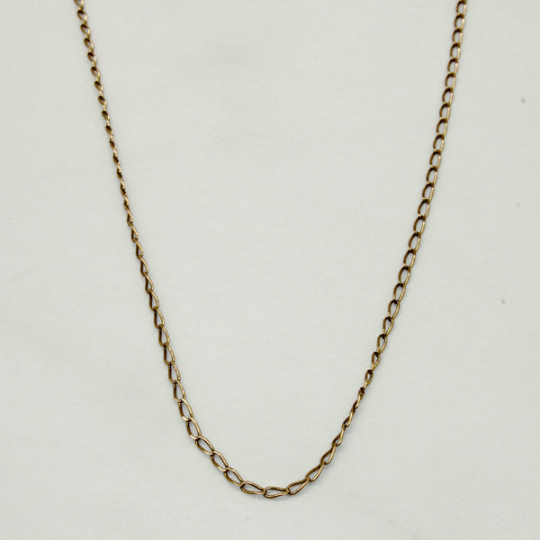 9k Yellow Gold Necklace | 20