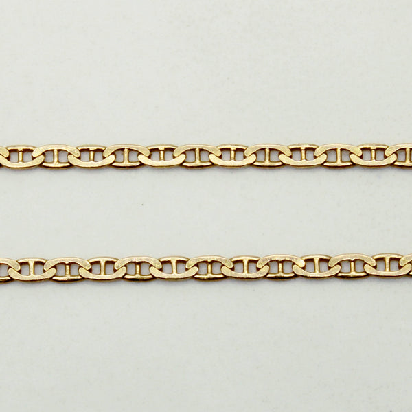 14k Yellow Gold Anchor Link Chain | 22