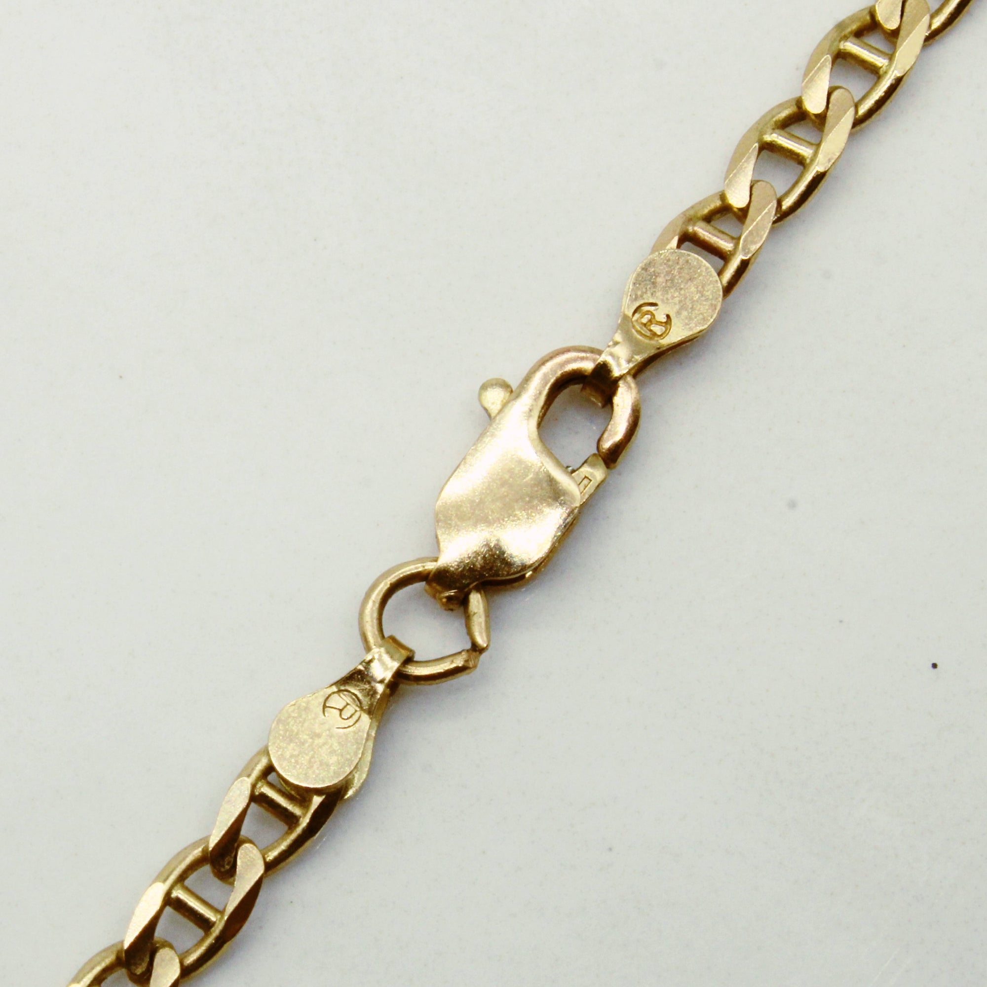 10k Yellow Gold Anchor Link Chain | 24