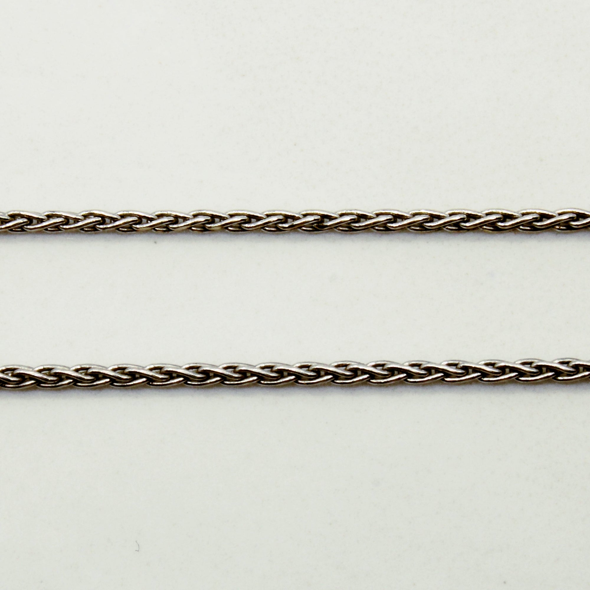 14k White Gold Wheat Chain | 18