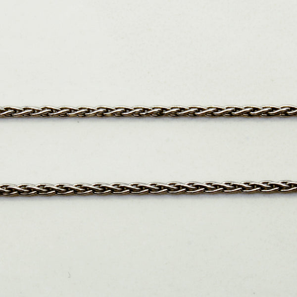 14k White Gold Wheat Chain | 18