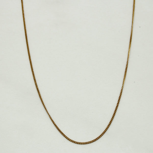 10k Yellow Gold Micro Link Chain | 17