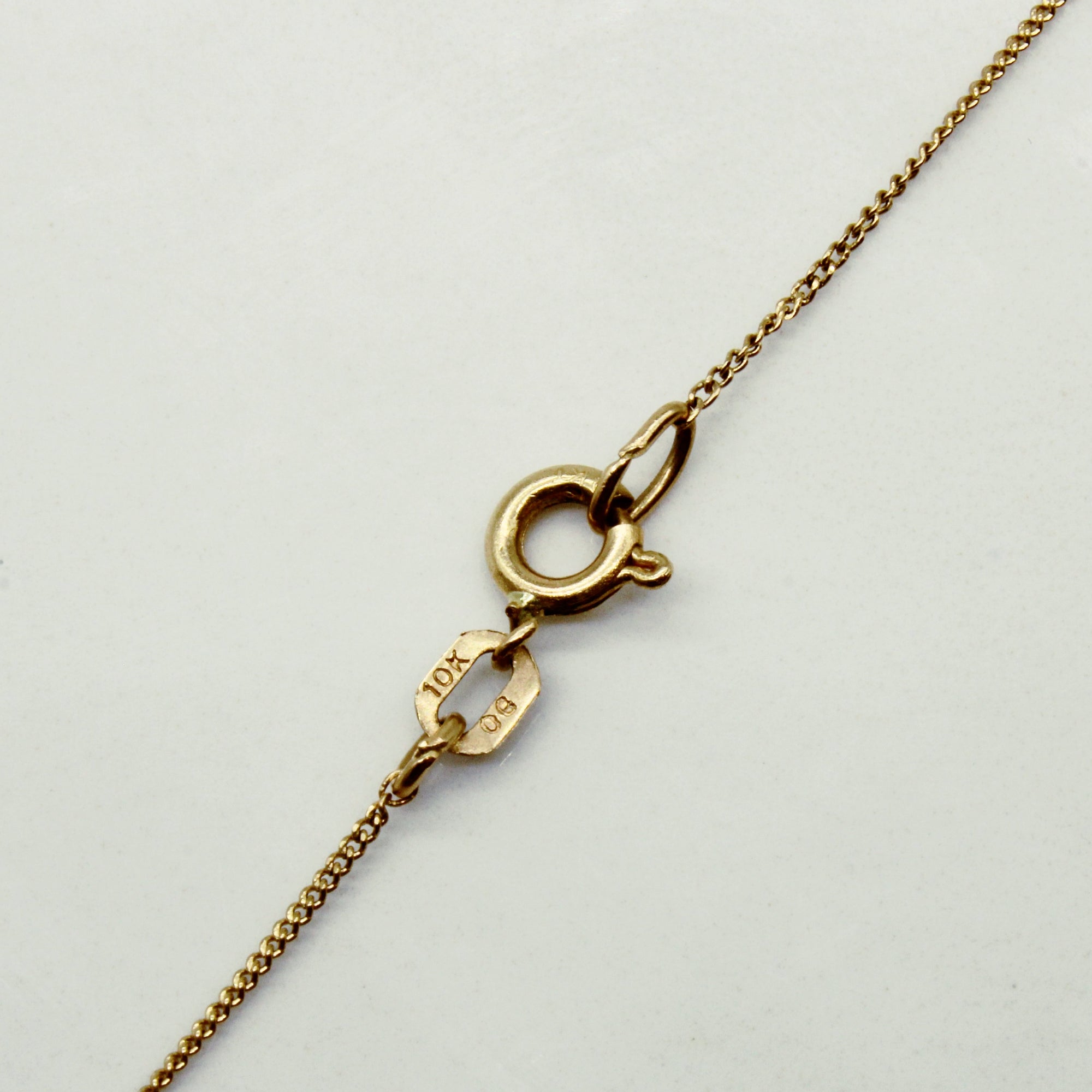 10k Yellow Gold Micro Link Chain | 17